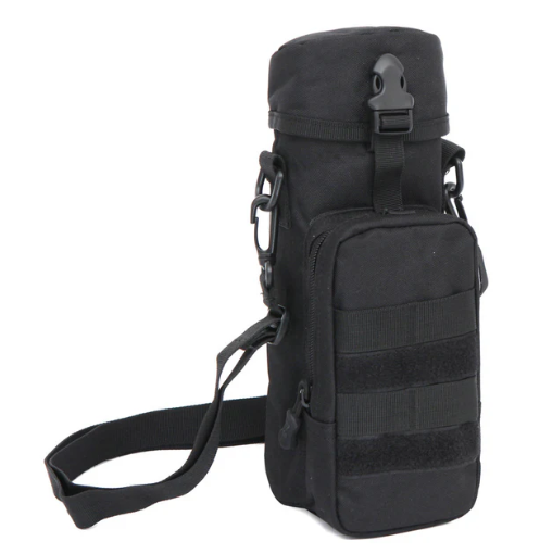 Travel Water Bottle Shoulder Bag – Outdoor Insulated Water Bottle Cover Carry Bag