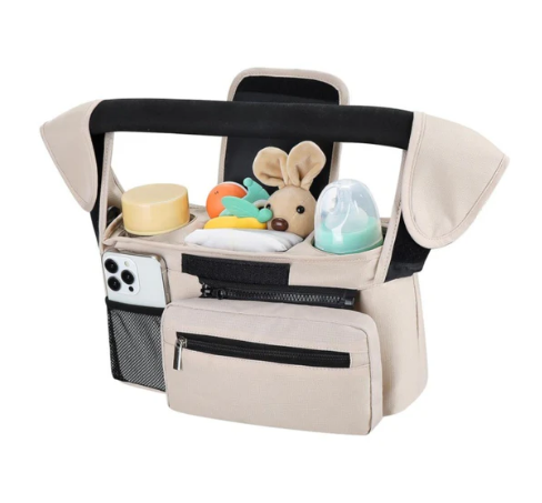Waterproof Baby Stroller Bag Organizer – Universal Storage for Diapers & Baby Essentials