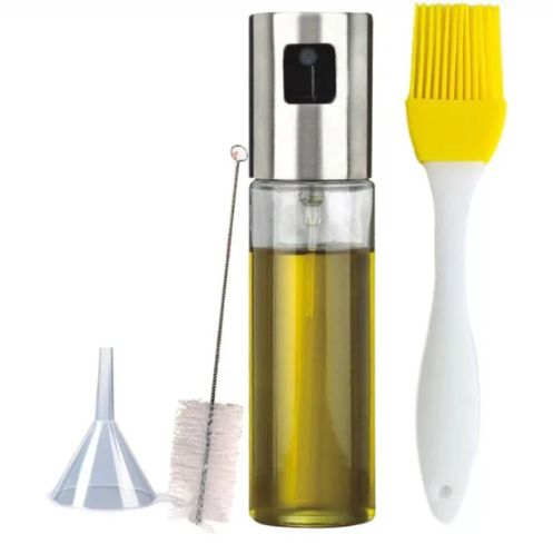 Refillable Stainless Steel Olive Oil Sprayer for Cooking, BBQ & Air Fryer