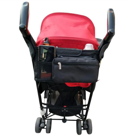 Waterproof Baby Stroller Bag Organizer – Universal Storage for Diapers & Baby Essentials
