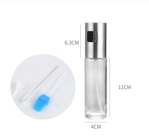 Refillable Stainless Steel Olive Oil Sprayer for Cooking, BBQ & Air Fryer